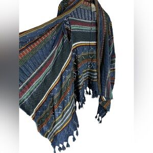 Peruvian Connection drapey Pima cotton knit sweater small